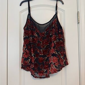Floral Velvet Cami Top
